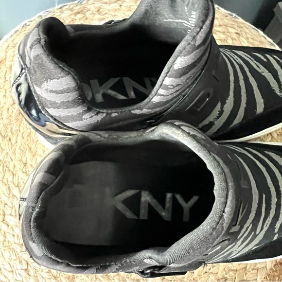 DKNY Cosmos Zebra Print Wedge Sneakers - Picture 6 of 8